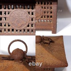 Japanese Vintage Iron Lantern ornament Toro Temple Buddhism BOS946