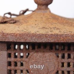 Japanese Vintage Iron Lantern ornament Toro Temple Buddhism BOS946