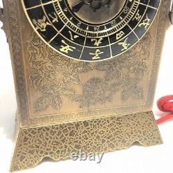 Japanese Zodiac Dial Daimyo Lantern Clock Wall Antique Vintage