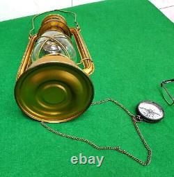 Kerosene Oil Lantern Antique Reproduction Vintage Brass Oil Lamp Handmade W Gift