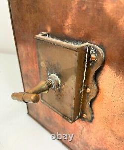 LARGE Antique/Vtg Meteorite Copper Port Side Ship's Oil Lantern withFresnel Lens