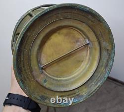 Lamp Brass Oil Lantern Ship Maritime Antique Nautical Brass Vintage Nasthead Vtg