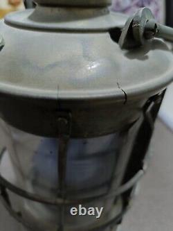 Lamp Brass Oil Lantern Ship Maritime Antique Nautical Brass Vintage Nasthead Vtg