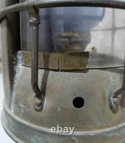 Lamp Brass Oil Lantern Ship Maritime Antique Nautical Brass Vintage Nasthead Vtg