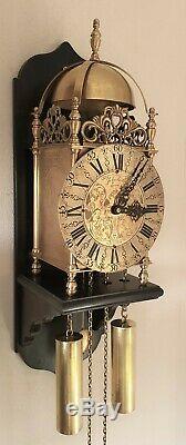 Lantern Clock John Smith London Vintage Wall Chain Driven 8 Day Chair Mount