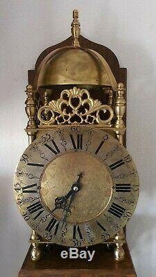 Lantern Clock John Smith Vintage Wall Chain Driven 8 Day Chair Mount Pendulum