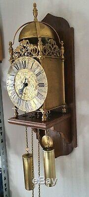 Lantern Clock John Smith Vintage Wall Chain Driven 8 Day Chair Mount Pendulum