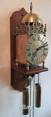 Lantern Wall Clock Rob Evens Vintage Chain Driven 8 Day Seperate Chair Mount