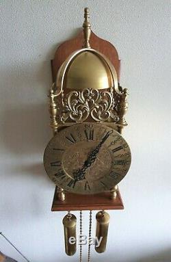 Lantern Wall Clock Rob Evens Vintage Chain Driven 8 Day Seperate Chair Mount