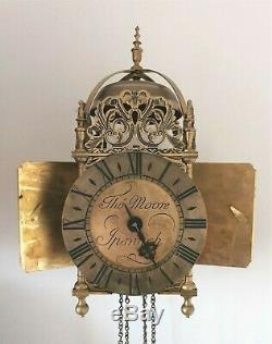 Lantern Wall Clock Tho' Moore Ipswich Vintage Chain Driven 8 Day