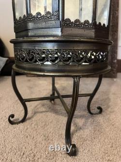 Large Antique Copper Floor Lantern