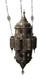Large Antique Moroccan Hanging Candle Lantern Late 1800's, 12 Wide x 30 Tall