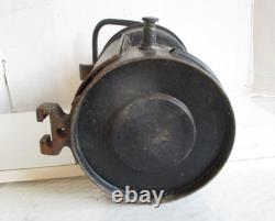 Large Antique Ship's Pressed Steel Marine Lantern