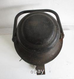Large Antique Ship's Pressed Steel Marine Lantern