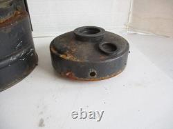 Large Antique Ship's Pressed Steel Marine Lantern