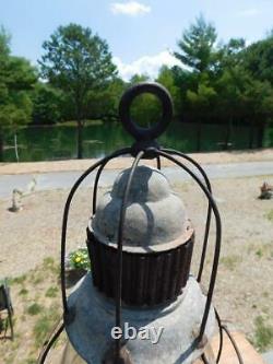 Large Antique Vintage Perko Onion Signal Lantern Ship Boat Nautical Light