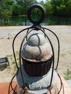 Large Antique Vintage Perko Onion Signal Lantern Ship Boat Nautical Light