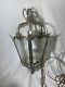 Large Vintage Eagle Gilt Brass Ceiling Hanging Hall Pendant Lantern Light