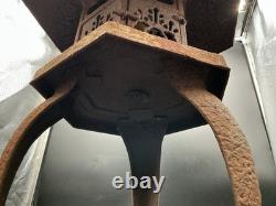 Large Vintage Japanese Style Cast Iron Yukimi Garden Lantern 24 Pagoda Toro