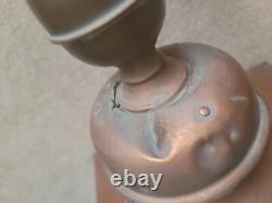 Large Vintage Lantern. Brass Tag Edgar & Son Blenheim House Hammersmith Vintage