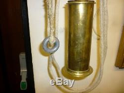 Large Vintage Weight Driven Brass Verge Single Hand Striking Lantern Clock