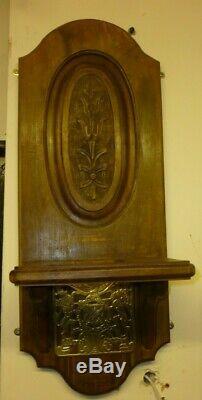 Large Vintage Weight Driven Brass Verge Single Hand Striking Lantern Clock