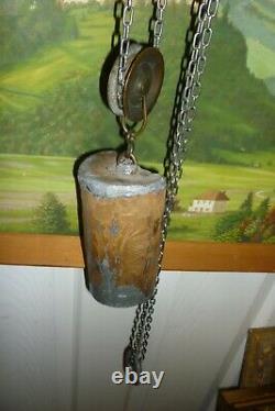 Large Vintage Weight Driven Verge Striking Lantern Clock Full Working Order