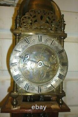 Large Vintage Weight Driven Verge Striking Lantern Clock Full Working Order