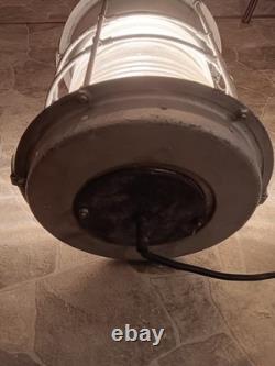 Lg Heavy Vtg. Durkee Marine Staten Island NY Ship Lantern Remade Electric Light