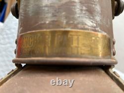 Lot/3 Antique Ships Lanterns Best & Lloyd Huge 22 RoyalNavy WWII
