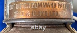 Lot/3 Antique Ships Lanterns Best & Lloyd Huge 22 RoyalNavy WWII