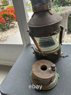 Lot/3 Antique Ships Lanterns Best & Lloyd Huge 22 RoyalNavy WWII