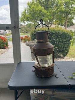 Lot/3 Antique Ships Lanterns Best & Lloyd Huge 22 RoyalNavy WWII