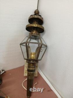 Lot Of 2 Vintage Outside, inside Porch Brass Wall Sconce Light Porch Lantern