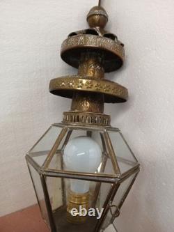 Lot Of 2 Vintage Outside, inside Porch Brass Wall Sconce Light Porch Lantern