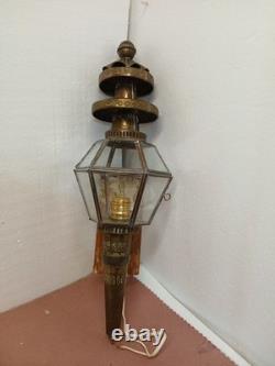 Lot Of 2 Vintage Outside, inside Porch Brass Wall Sconce Light Porch Lantern