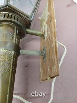 Lot Of 2 Vintage Outside, inside Porch Brass Wall Sconce Light Porch Lantern