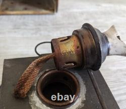 Lot of 2 Copper SHERWOODS Oil Lamp LANTERN Nautical Railroad Antique Vintage