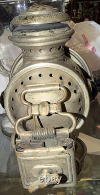 MB & Co. Antique Bicycle or Miners Kerosene Safety Lamp Vintage The Dazzler