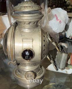 MB & Co. Antique Bicycle or Miners Kerosene Safety Lamp Vintage The Dazzler