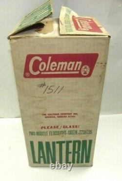 MINT in BOX Vintage Green Coleman Lantern 220H 195 SEALED BOX