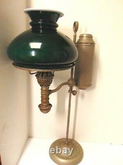 Manhattan Brass Co Student Task Lamp Light, Oil Burning