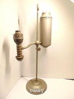 Manhattan Brass Co Student Task Lamp Light, Oil Burning