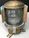 Marine Brass Glass Holophane Brittany Antique Vintage Lantern Antique