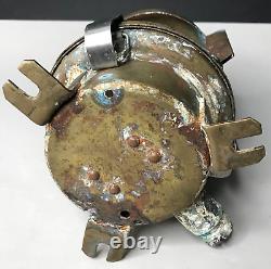 Marine Brass Glass Holophane Brittany Antique Vintage Lantern Antique