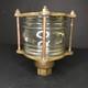 Marine Lantern Antique Vintage Holophane Glass Bronze From Britanny
