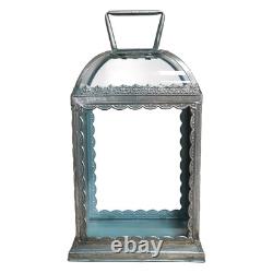 Metal and glass vintage candle lantern antique