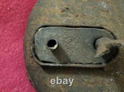 Miners Lamp Tunnel Lantern Cast Iron Lenticular France Antique 1800s Original