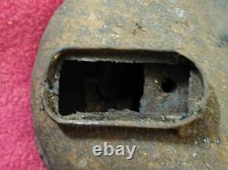 Miners Lamp Tunnel Lantern Cast Iron Lenticular France Antique 1800s Original