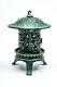 NIB Cast Iron Orchid Lantern by Terrace Accents Antique Green Finish